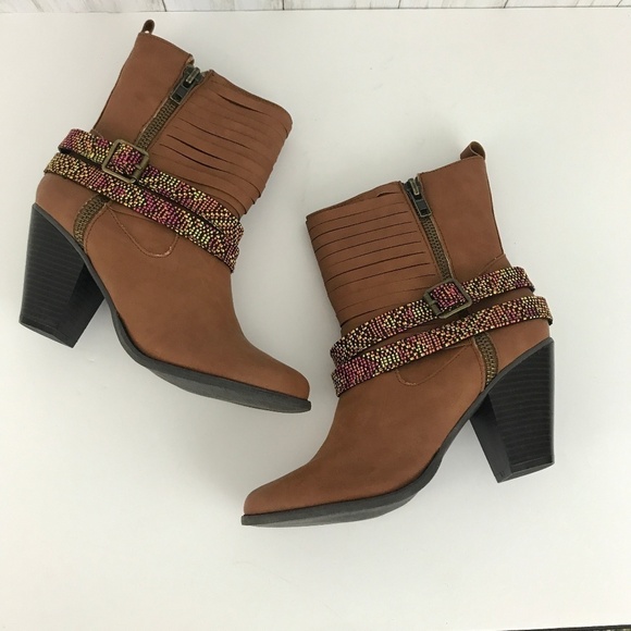 Dolce by Mojo Moxy Shoes - Dolce by Mojo Moxy Bandanna Ankle Boots si…